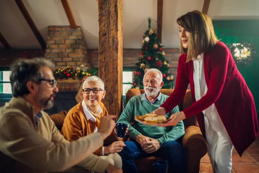 święta z seniorami - częstowania potrawami